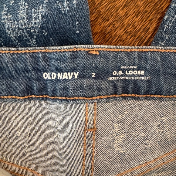 Old Navy Blue High-Rise O.G. Loose Jeans - Picture 3 of 3